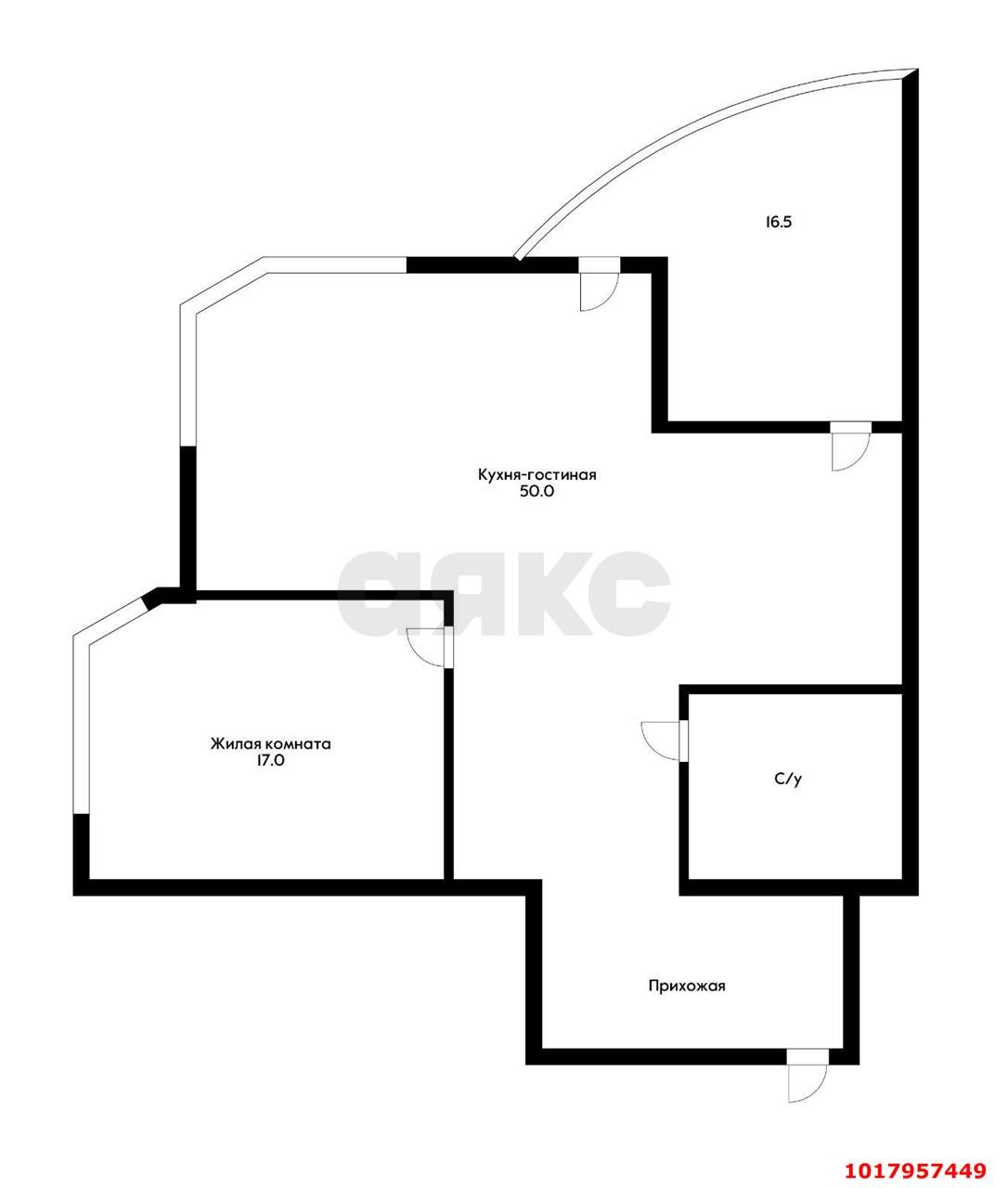 Фото №19: 2-комнатная квартира 91&nbsp;м², 18/22&nbsp;эт. - Краснодар, Западный внутригородской округ, мкр. Юбилейный, ул. Рождественская набережная, 2