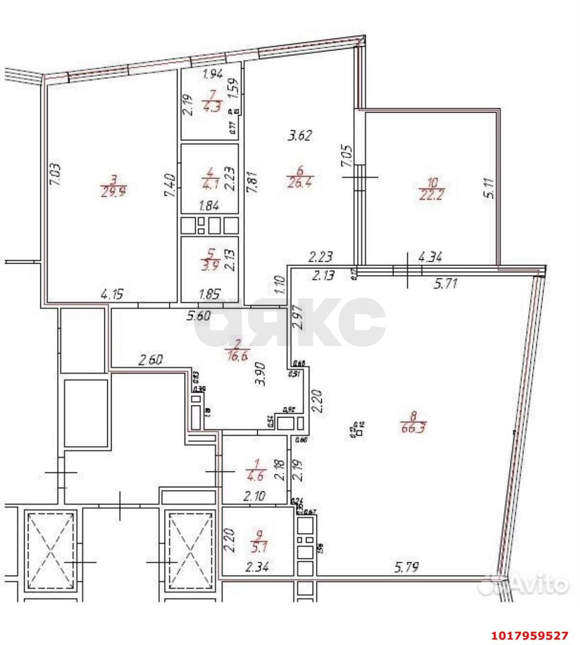 Фото №21: Пентхаус 200&nbsp;м², 25/25&nbsp;эт. - Краснодар, Карасунский внутригородской округ, Хлопчато-бумажный Комбинат, мкр. жилой комплекс Галактика, ул. Уральская, 71к2