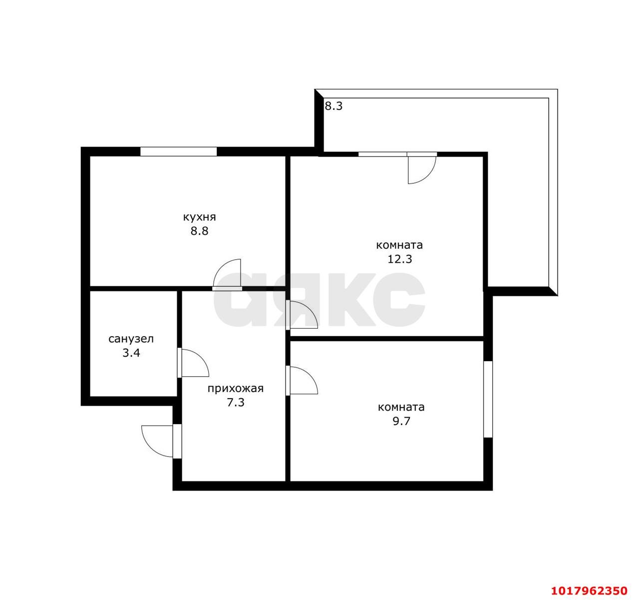 Фото №10: 2-комнатная квартира 41&nbsp;м², 2/7&nbsp;эт. - Краснодар, Карасунский внутригородской округ, ж/м Пашковский, ул. Краевая, 1