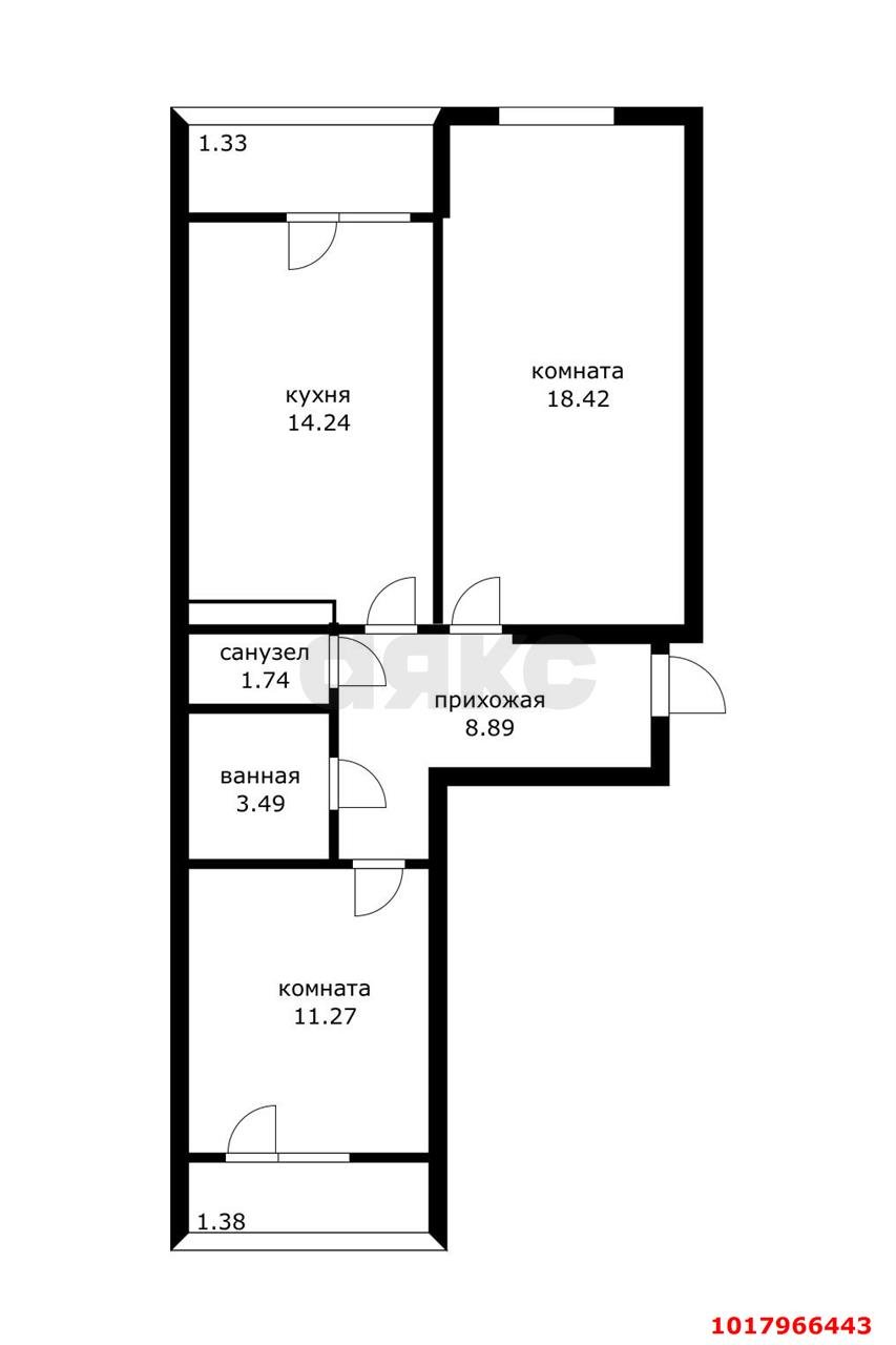 Фото №9: 2-комнатная квартира 58&nbsp;м², 4/8&nbsp;эт. - Краснодар, Прикубанский внутригородской округ, мкр. жилой комплекс Краски, ул. Краеведа Соловьёва, 6к4
