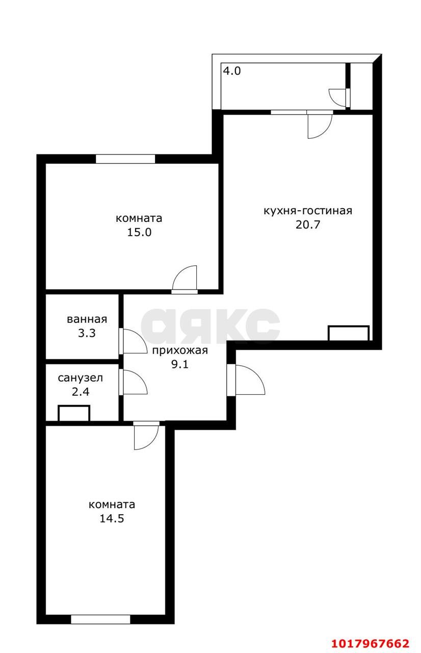 Фото №12: 2-комнатная квартира 65&nbsp;м², 3/16&nbsp;эт. - Краснодар, Прикубанский внутригородской округ, мкр. жилой комплекс Зелёный театр, ул. Западный Обход, 39/1к6
