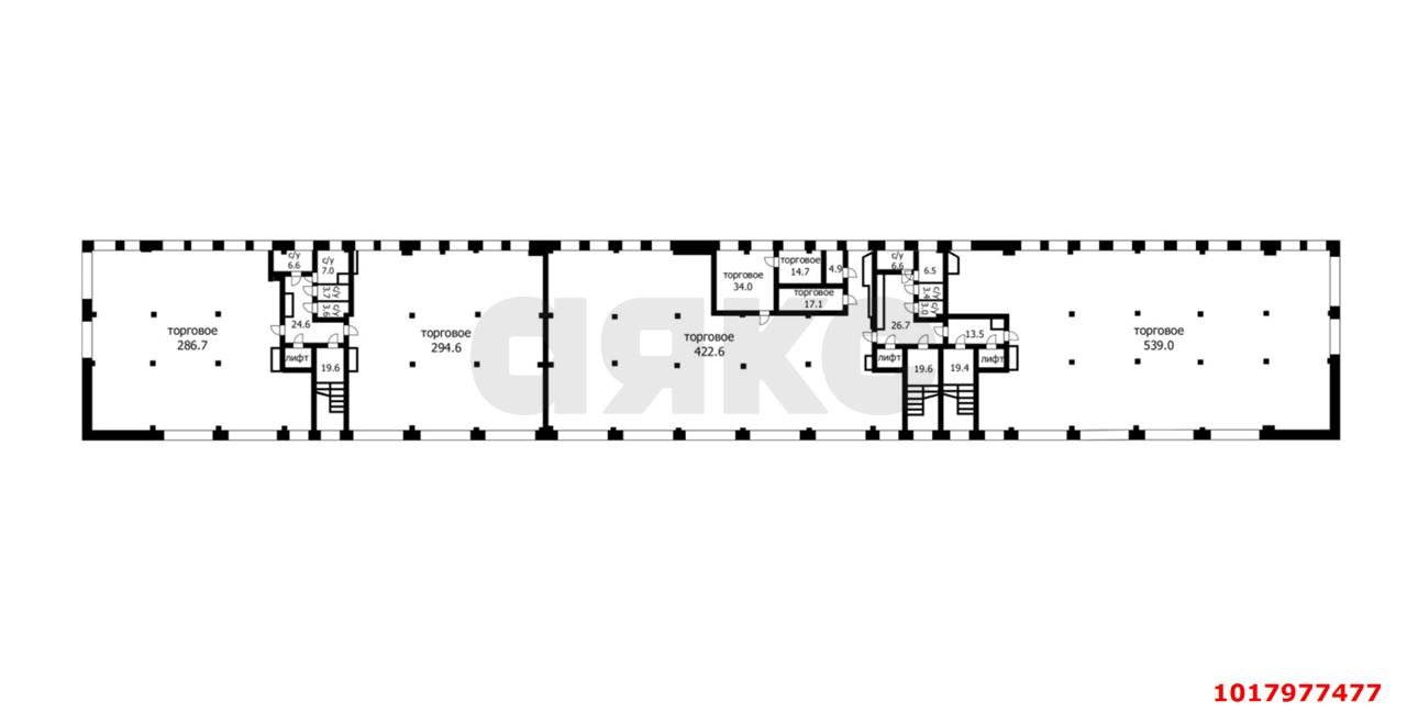 Фото №10: Торговое помещение 1100&nbsp;м², 1/3&nbsp;эт. - Краснодар, Прикубанский внутригородской округ, мкр. КП Николино Парк, ул. Сталинградская, 1
