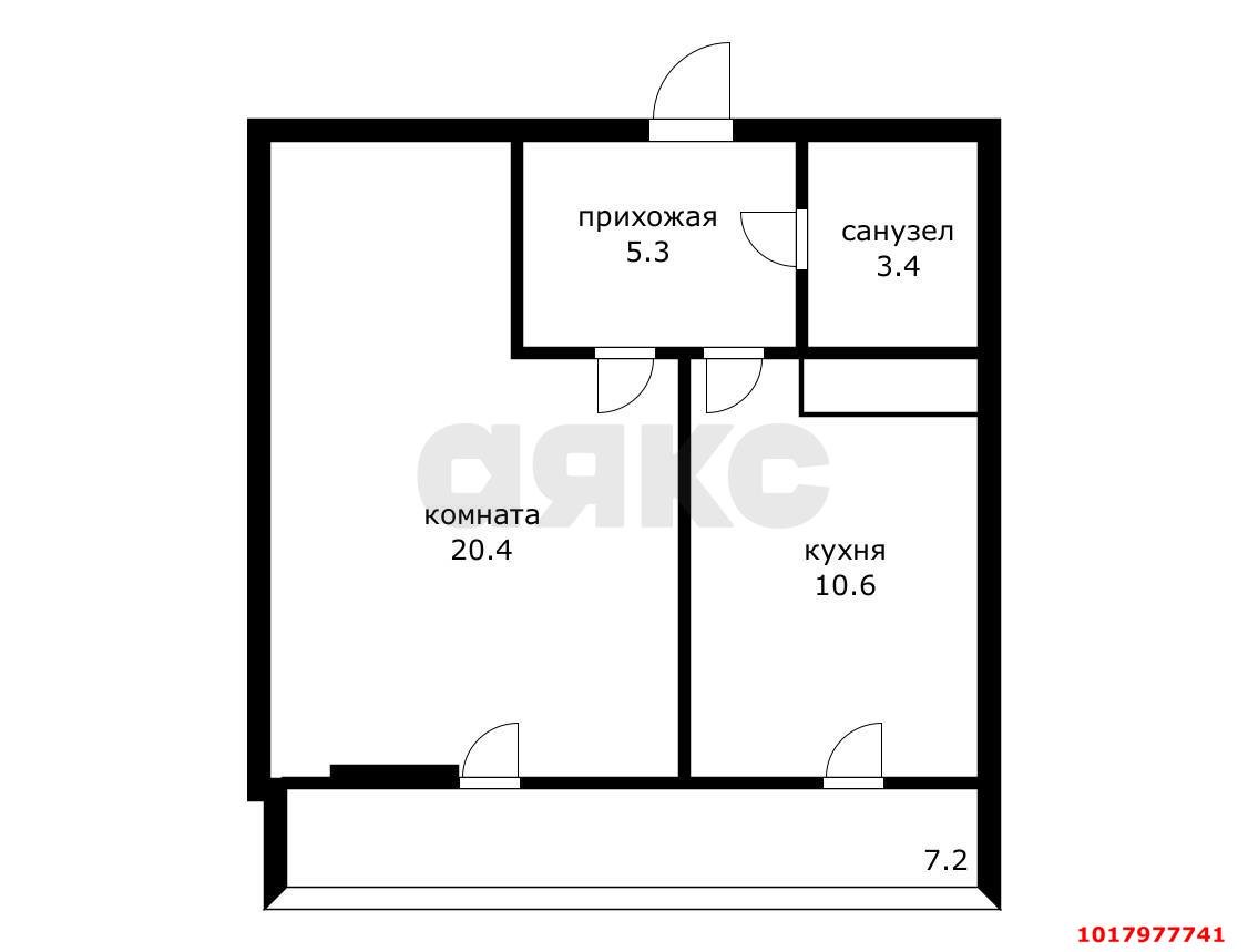 Фото №11: 1-комнатная квартира 47&nbsp;м², 11/17&nbsp;эт. - Краснодар, Прикубанский внутригородской округ, 2-я Площадка, мкр. жилой комплекс Кремлёвские Ворота, ул. Кореновская, 2к4