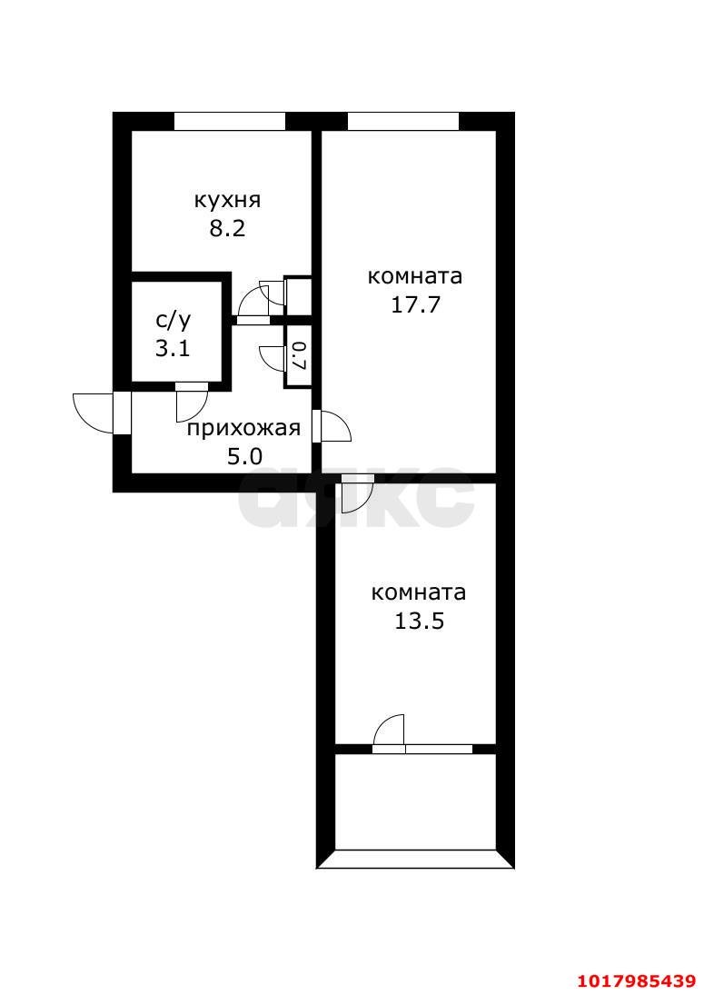Фото №9: 2-комнатная квартира 50&nbsp;м², 4/5&nbsp;эт. - Краснодар, мкр. Западный внутригородской округ, ул. Красная, 159