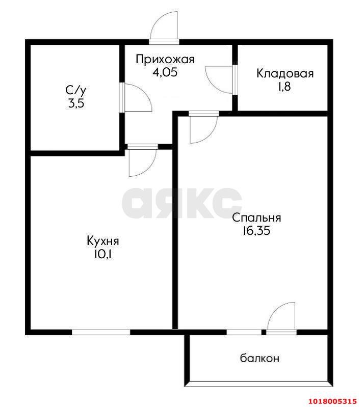 Фото №4: 1-комнатная квартира 31&nbsp;м², 1/4&nbsp;эт. - Пригородный, Карасунский внутригородской округ, Алтайский, мкр. жилой комплекс Мини-полис Куб-А, ул. Феодосийская, 23/7