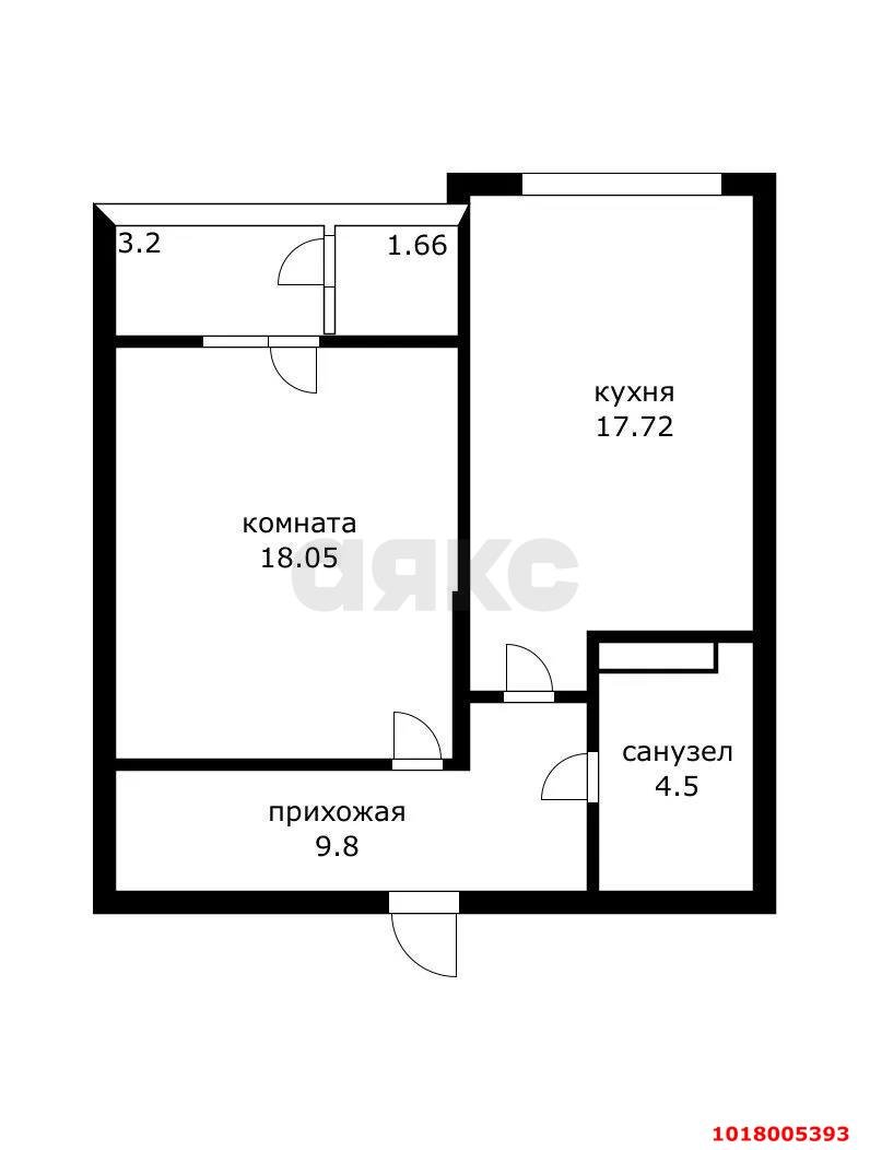 Фото №16: 1-комнатная квартира 55&nbsp;м², 8/12&nbsp;эт. - Краснодар, Западный внутригородской округ, мкр. ЖК Эндемик, ул. Шоссе Нефтяников, 26