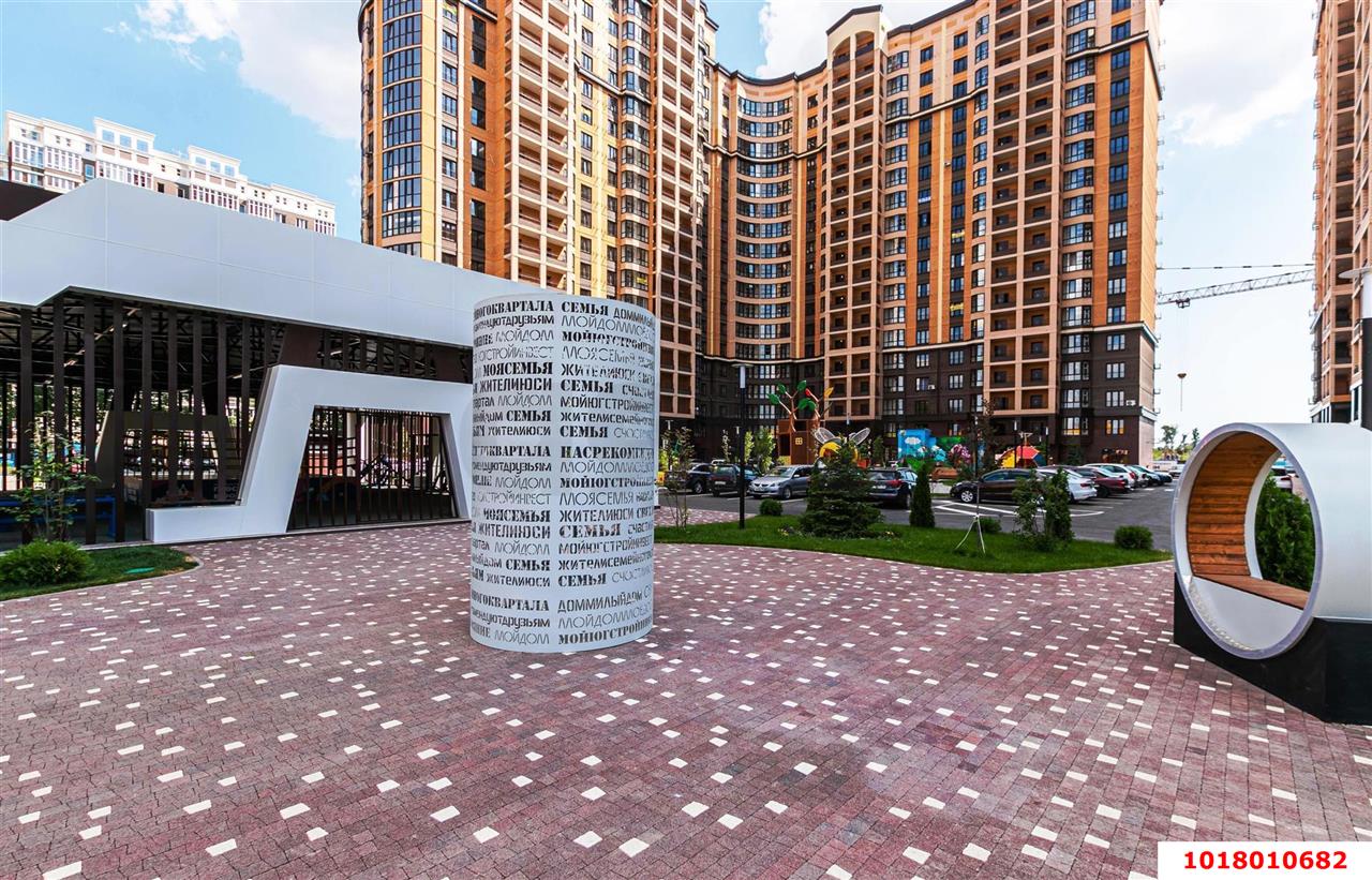 Фото №5: 1-комнатная квартира 44&nbsp;м², 13/22&nbsp;эт. - Краснодар, Прикубанский внутригородской округ, мкр. Достояние, ул. Григория Булгакова
