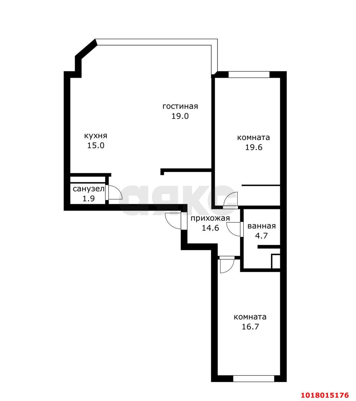 Фото №24: 3-комнатная квартира 105&nbsp;м², 17/24&nbsp;эт. - Краснодар, Центральный внутригородской округ, мкр. Центральный, ул. Железнодорожная, 24