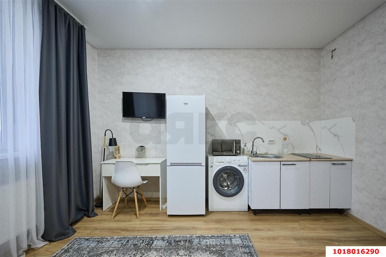 Фото №4: Студия 26&nbsp;м², 5/19&nbsp;эт. - Краснодар, Прикубанский внутригородской округ, мкр. Славянский, ул. Заполярная, 37к5