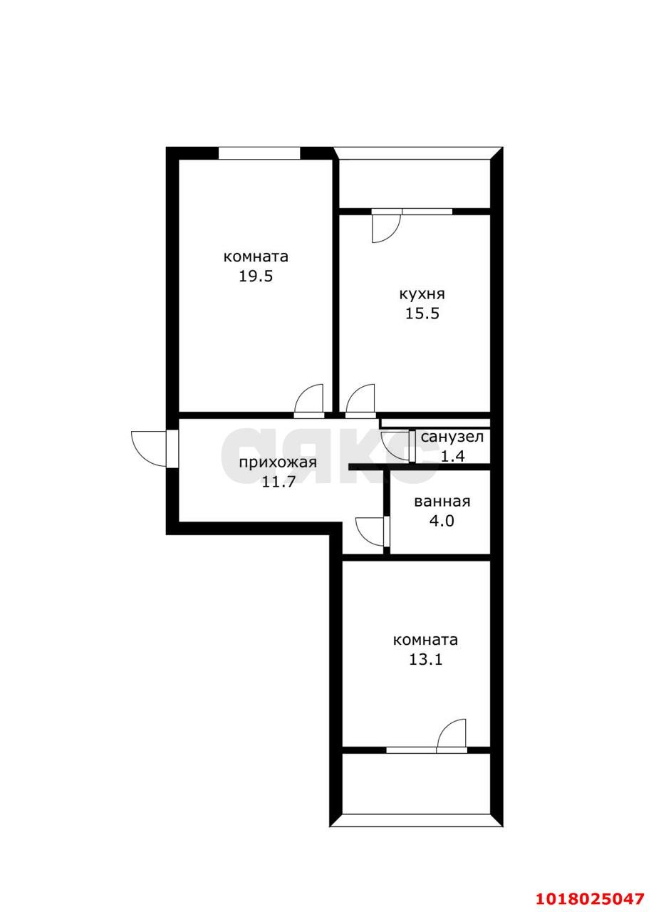 Фото №15: 2-комнатная квартира 71&nbsp;м², 9/23&nbsp;эт. - Краснодар, Прикубанский внутригородской округ, мкр. Восточно-Кругликовский, ул. Героев-Разведчиков, 21/2