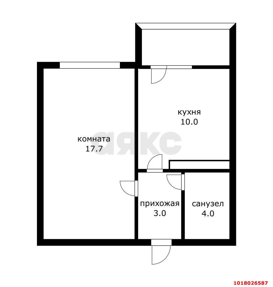 Фото №9: 1-комнатная квартира 37&nbsp;м², 4/16&nbsp;эт. - Краснодар, Прикубанский внутригородской округ, мкр. Восточно-Кругликовский, ул. Героя Владислава Посадского, 42