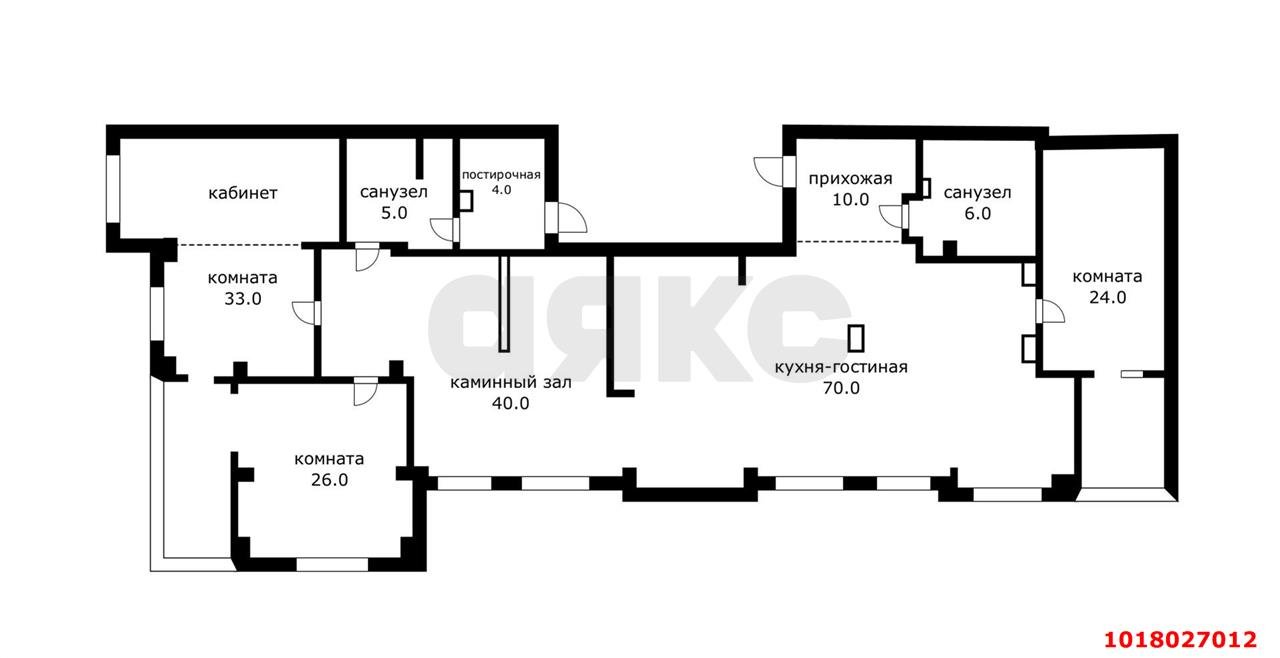 Фото №20: 5+-комнатная квартира 240&nbsp;м², 6/6&nbsp;эт. - Краснодар, мкр. Западный внутригородской округ, ул. Фёдора Лузана, 19