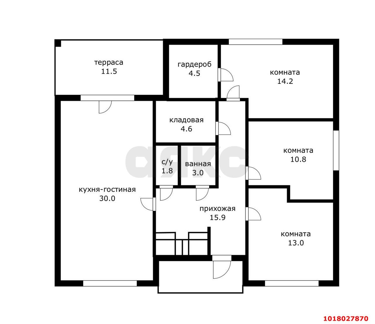 Фото №8: Дом 170&nbsp;м² + 6&nbsp;сот., 2&nbsp;эт. - Индустриальный, Прикубанский внутригородской округ, мкр. КП Вишня, ул. Багратионовская, 37