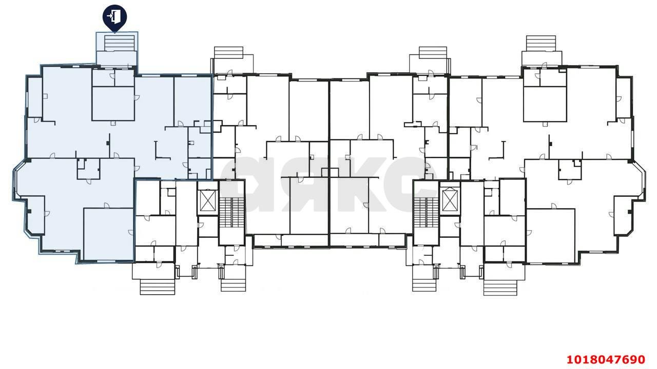 Фото №9: Торговое помещение 225&nbsp;м², 1/19&nbsp;эт. - Краснодар, Западный внутригородской округ, ЖК Октябрьский, мкр. Центральный, ул. Октябрьская, 181/2