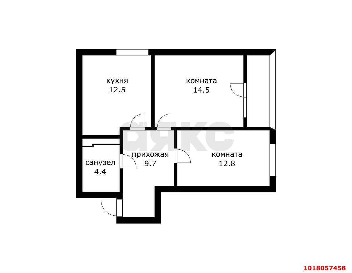 Фото №10: 2-комнатная квартира 54&nbsp;м², 6/12&nbsp;эт. - Краснодар, Прикубанский внутригородской округ, мкр. жилой комплекс Спортивная Деревня, ул. Западный Обход, 42к3