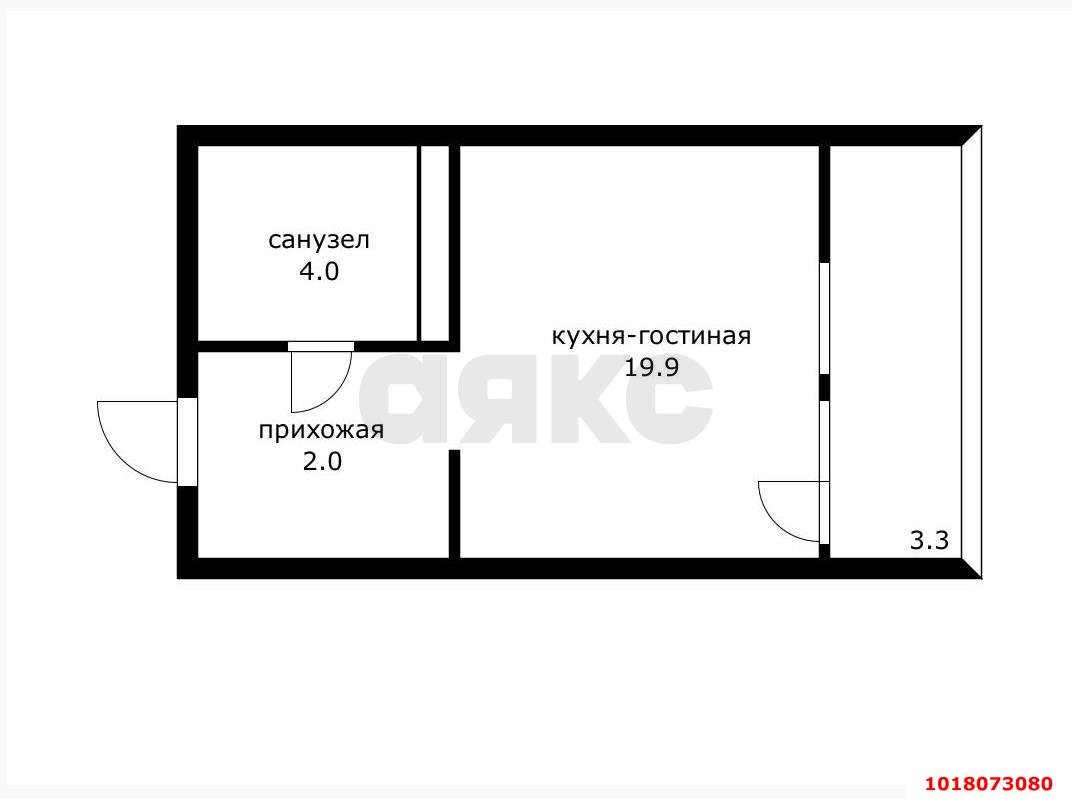 Фото №14: Студия 22&nbsp;м², 7/24&nbsp;эт. - Краснодар, Карасунский внутригородской округ, жилой комплекс На Магистральной, мкр. Камвольно-суконный Комбинат, ул. Магистральная, 11к3