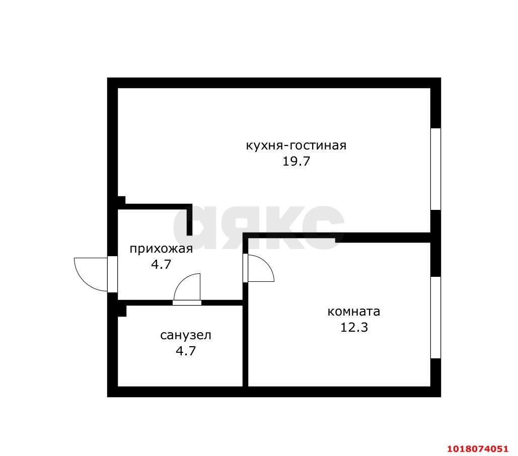 Фото №10: 2-комнатная квартира 41&nbsp;м², 2/18&nbsp;эт. - Краснодар, Прикубанский внутригородской округ, мкр. Парк Победы, ул. имени Героя Дангириева, 4к2
