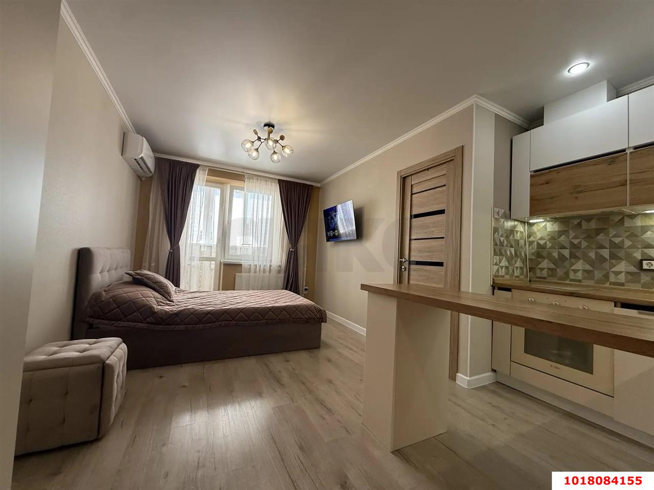 Фото №5: 1-комнатная квартира 44&nbsp;м², 17/17&nbsp;эт. - Краснодар, Прикубанский внутригородской округ, Музыкальный, мкр. ЖК Времена Года, ул. Евгении Жигуленко, 4