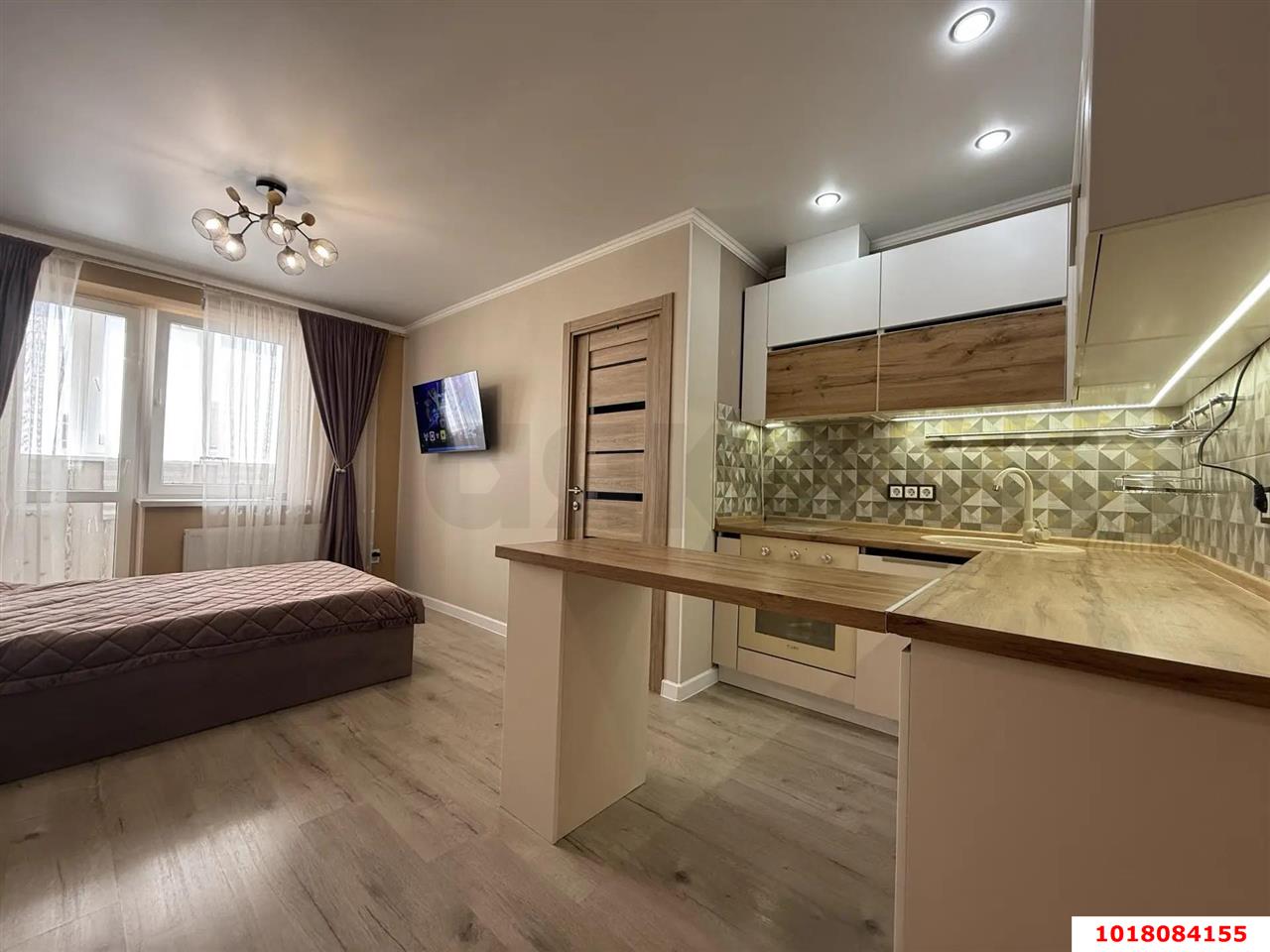 Фото №6: 1-комнатная квартира 44&nbsp;м², 17/17&nbsp;эт. - Краснодар, Прикубанский внутригородской округ, Музыкальный, мкр. ЖК Времена Года, ул. Евгении Жигуленко, 4