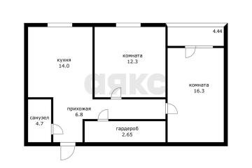 Фото №1: 2-комнатная квартира 52&nbsp;м², 22/24&nbsp;эт. - Берёзовый, мкр. жилой комплекс Огурцы, ул. Целиноградская, 2Ик1