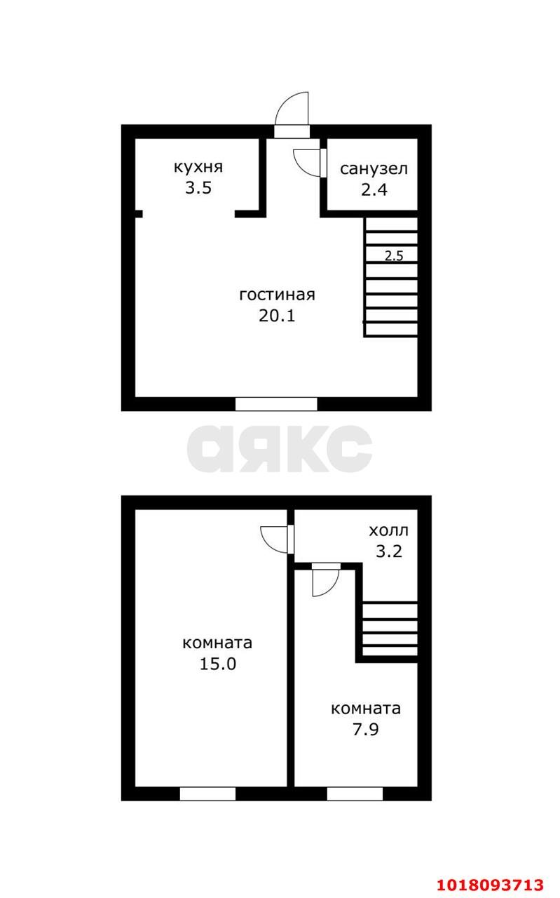 Фото №10: 3-комнатная квартира 54&nbsp;м², 2/2&nbsp;эт. - Краснодар, мкр. Западный внутригородской округ, ул. Гагарина, 248