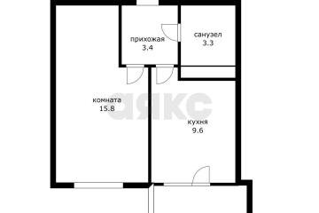 Фото №1: 1-комнатная квартира 33 м², 9/11 эт. - Краснодар, мкр. имени Петра Метальникова, ул. Петра Метальникова, 5к3