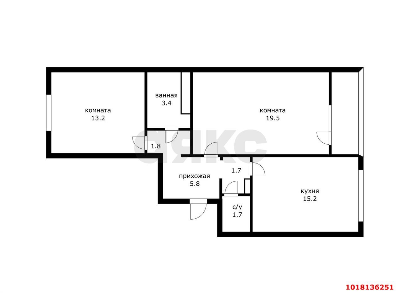 Фото №15: 2-комнатная квартира 65&nbsp;м², 8/16&nbsp;эт. - Краснодар, Прикубанский внутригородской округ, мкр. Восточно-Кругликовский, ул. Героя А.А. Аверкиева, 10