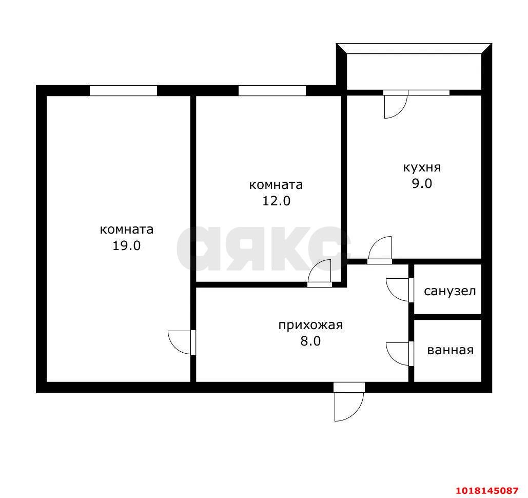 Фото №12: 2-комнатная квартира 56&nbsp;м², 7/16&nbsp;эт. - Краснодар, Прикубанский внутригородской округ, мкр. Восточно-Кругликовский, ул. Героя Владислава Посадского, 42