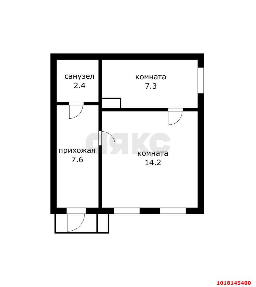 Фото №6: 2-комнатная квартира 32&nbsp;м², 1/1&nbsp;эт. - Краснодар, Центральный внутригородской округ, мкр. Центральный, ул. Митрофана Седина, 95
