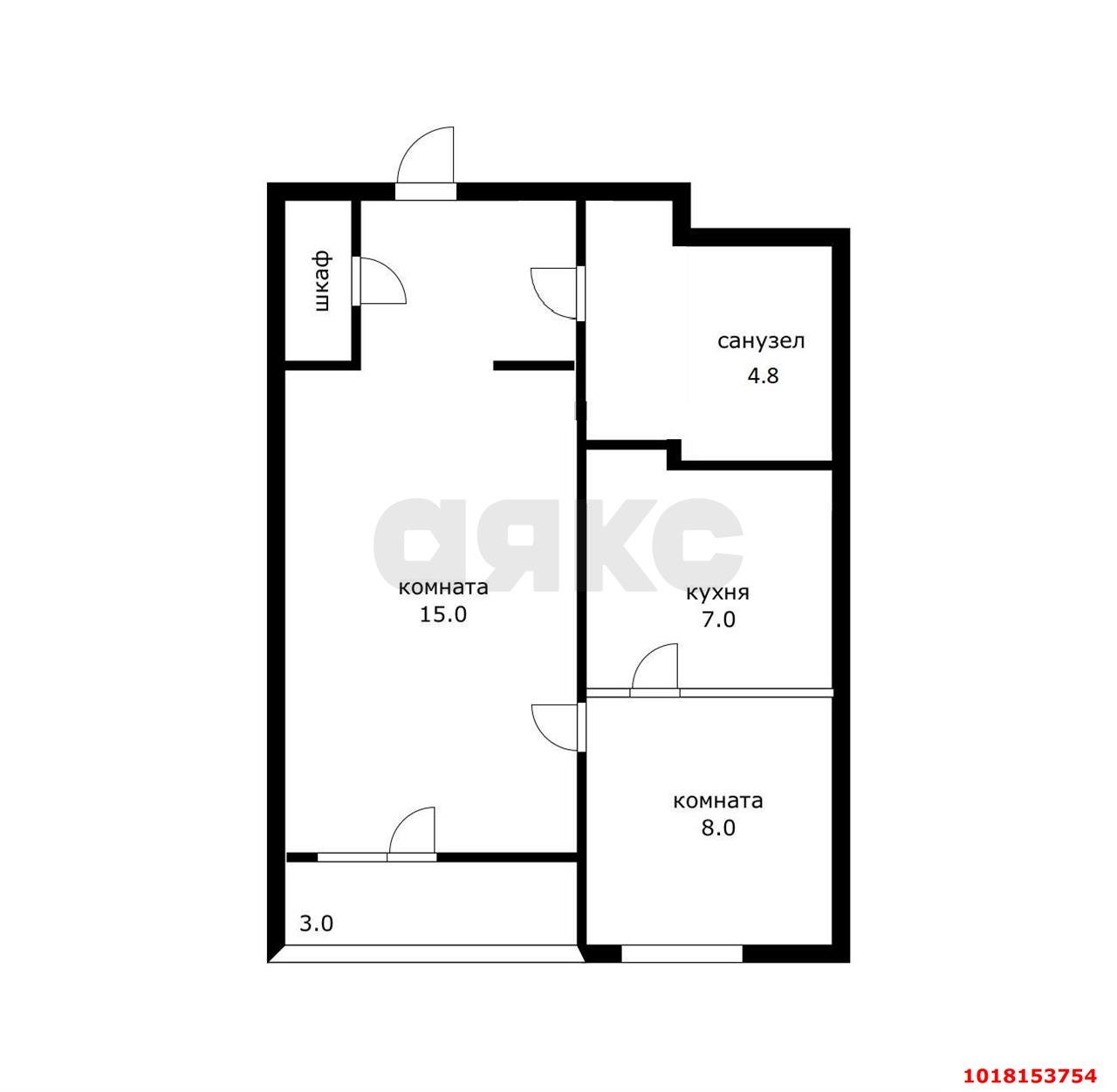 Фото №20: 1-комнатная квартира 51&nbsp;м², 4/9&nbsp;эт. - Краснодар, Прикубанский внутригородской округ, Россинского, мкр. жилой комплекс Инсити, ул. Командорская, 5/2