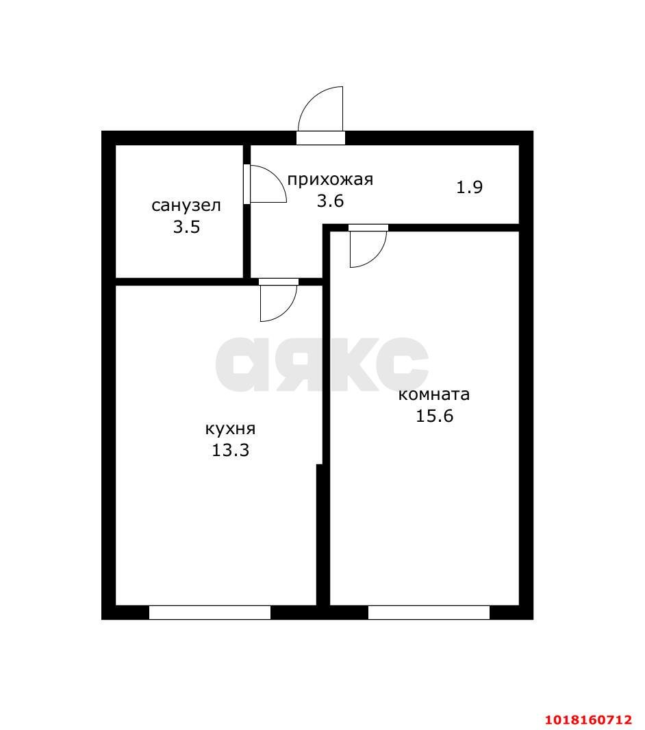 Фото №7: 1-комнатная квартира 37&nbsp;м², 2/16&nbsp;эт. - Краснодар, Прикубанский внутригородской округ, мкр. ЖК Самолёт-6, ул. Ивана Беличенко, 86