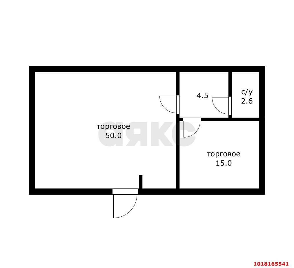 Фото №19: Торговое помещение 72&nbsp;м², 1/1&nbsp;эт. - Краснодар, Прикубанский внутригородской округ, мкр. Краевая Клиническая Больница, ул. Домбайская, 4/2