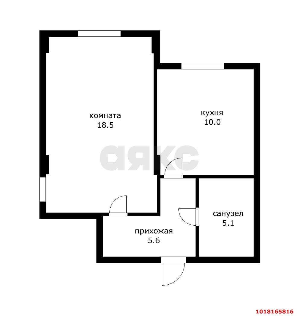 Фото №4: 1-комнатная квартира 39&nbsp;м² - Краснодар, Карасунский внутригородской округ, ж/м Пашковский, ул. Криничная, 128