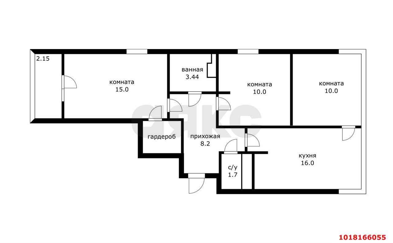 Фото №20: 3-комнатная квартира 75&nbsp;м², 7/18&nbsp;эт. - Знаменский, Карасунский внутригородской округ, мкр. Родные Просторы, ул. Природная, 10Бк5