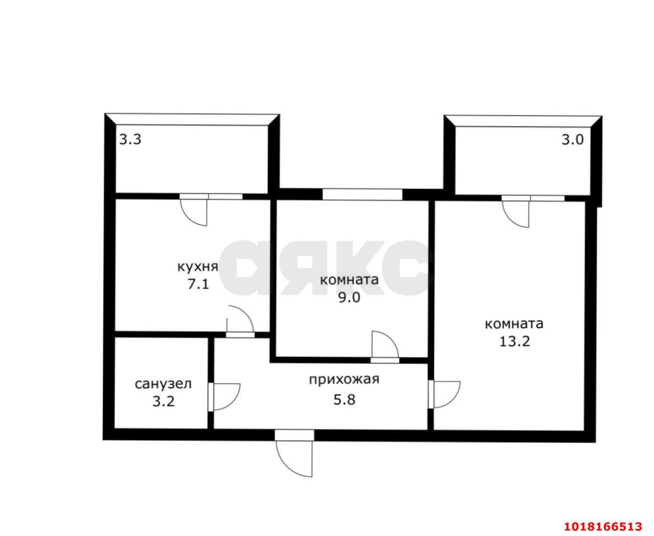 Фото №11: 2-комнатная квартира 45&nbsp;м², 2/5&nbsp;эт. - Новая Адыгея, мкр. ЖК Дарград, ул. Тургеневское шоссе, 33/3к11
