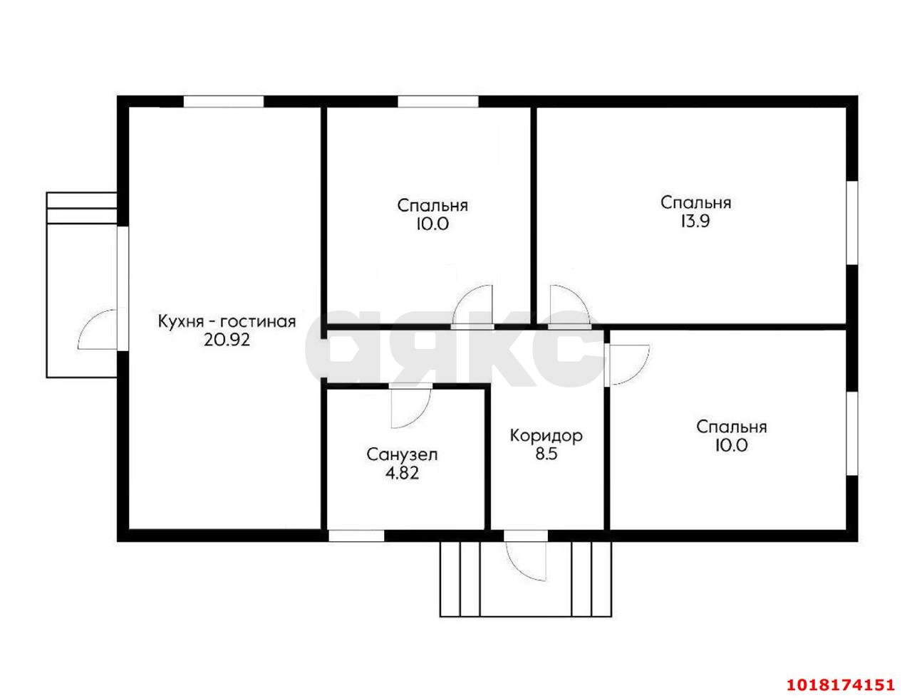 Фото №2: Дом 71&nbsp;м² + 3.17&nbsp;сот., 1&nbsp;эт. - Южный, п. коттеджный  Южная столица, пер. 11-й Заветный, 3