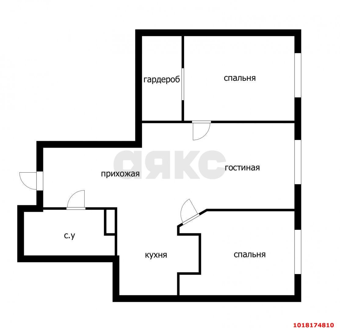 Фото №11: 2-комнатная квартира 58&nbsp;м², 17/20&nbsp;эт. - Краснодар, Прикубанский внутригородской округ, жилой комплекс Приоритет, ж/м имени Демьяна Бедного, ул. Степная, 1/1к3