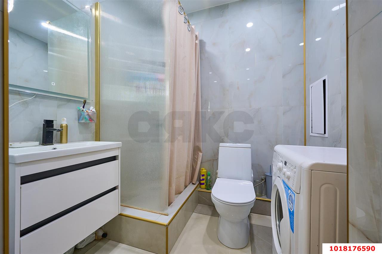 Фото №13: 2-комнатная квартира 53&nbsp;м², 14/19&nbsp;эт. - Краснодар, Прикубанский внутригородской округ, Молодёжный, мкр. жилой комплекс Семейный Парк, ул. Душистая, 60к2