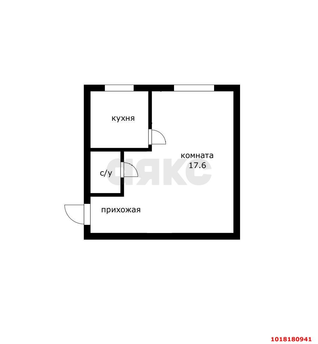 Фото №12: 1-комнатная квартира 29&nbsp;м², 2/2&nbsp;эт. - Краснодар, мкр. Западный внутригородской округ, ул. Красных Партизан, 571
