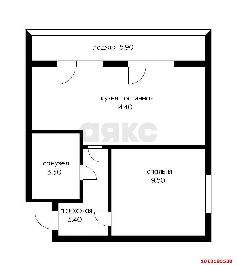 Фото №10: 1-комнатная квартира 41&nbsp;м², 7/7&nbsp;эт. - Краснодар, Западный внутригородской округ, мкр. Центральный, ул. Красная, 29