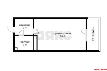 Фото №1: Студия 27 м², 1/3 эт. - Берёзовый, мкр. жилой комплекс Нова Вита, ул. имени А.Н. Лодыгина, 6к15