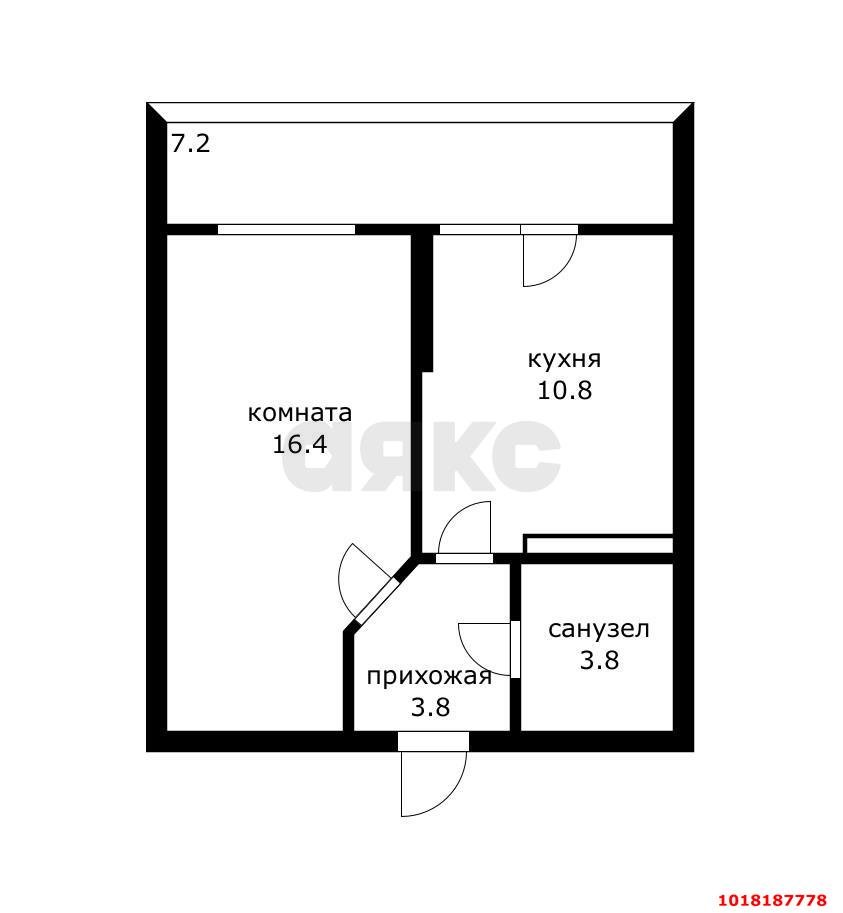 Фото №21: 1-комнатная квартира 34&nbsp;м², 16/18&nbsp;эт. - Краснодар, Прикубанский внутригородской округ, Панорама, мкр. ЖК Керченский, ул. им. Героя Сарабеева В.И., 5к3