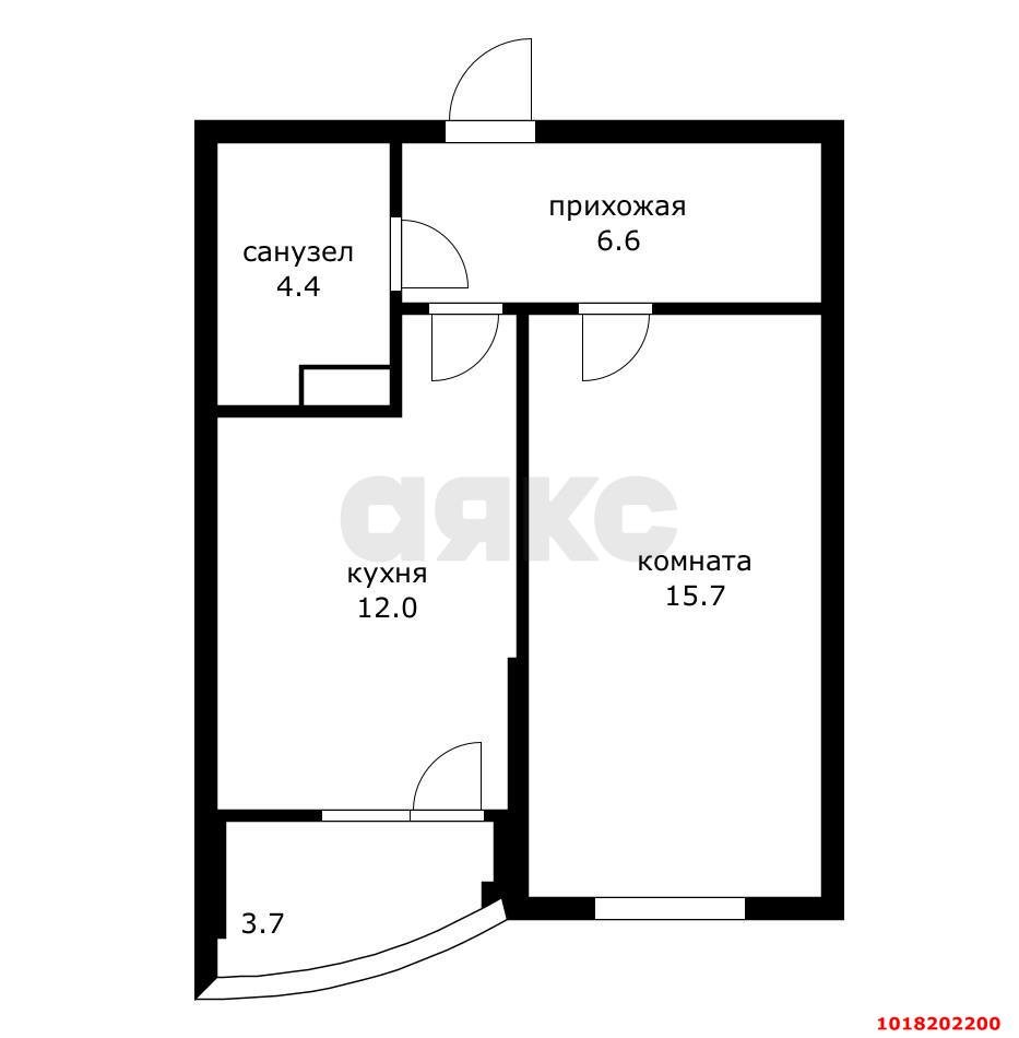 Фото №2: 1-комнатная квартира 42&nbsp;м², 14/20&nbsp;эт. - Краснодар, Прикубанский внутригородской округ, Россинского, мкр. жилой комплекс Атлант, ул. Адмирала Крузенштерна, 6к3