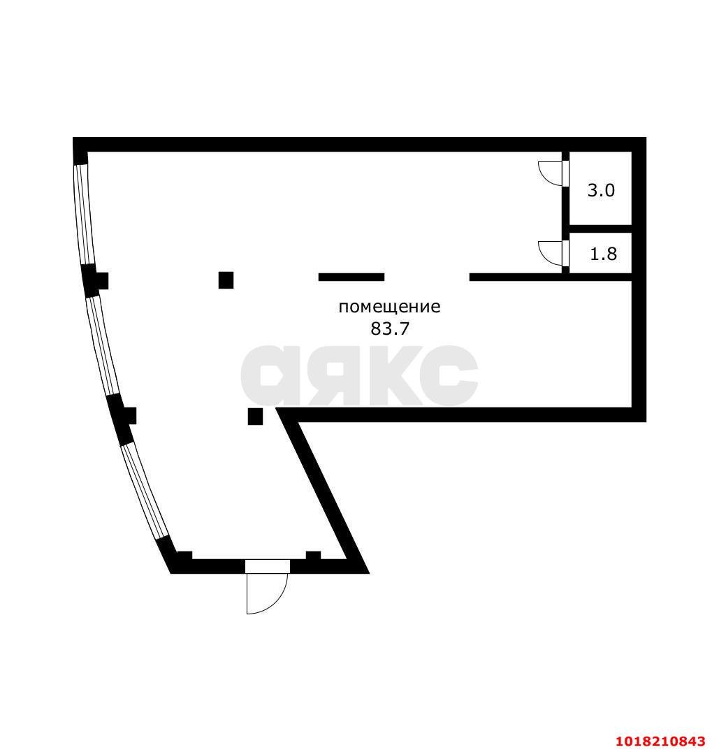 Фото №10: Студия 88&nbsp;м², 1/24&nbsp;эт. - Краснодар, Центральный внутригородской округ, Черёмушки, мкр. ЖК Фонтаны, ул. Воронежская, 47Б