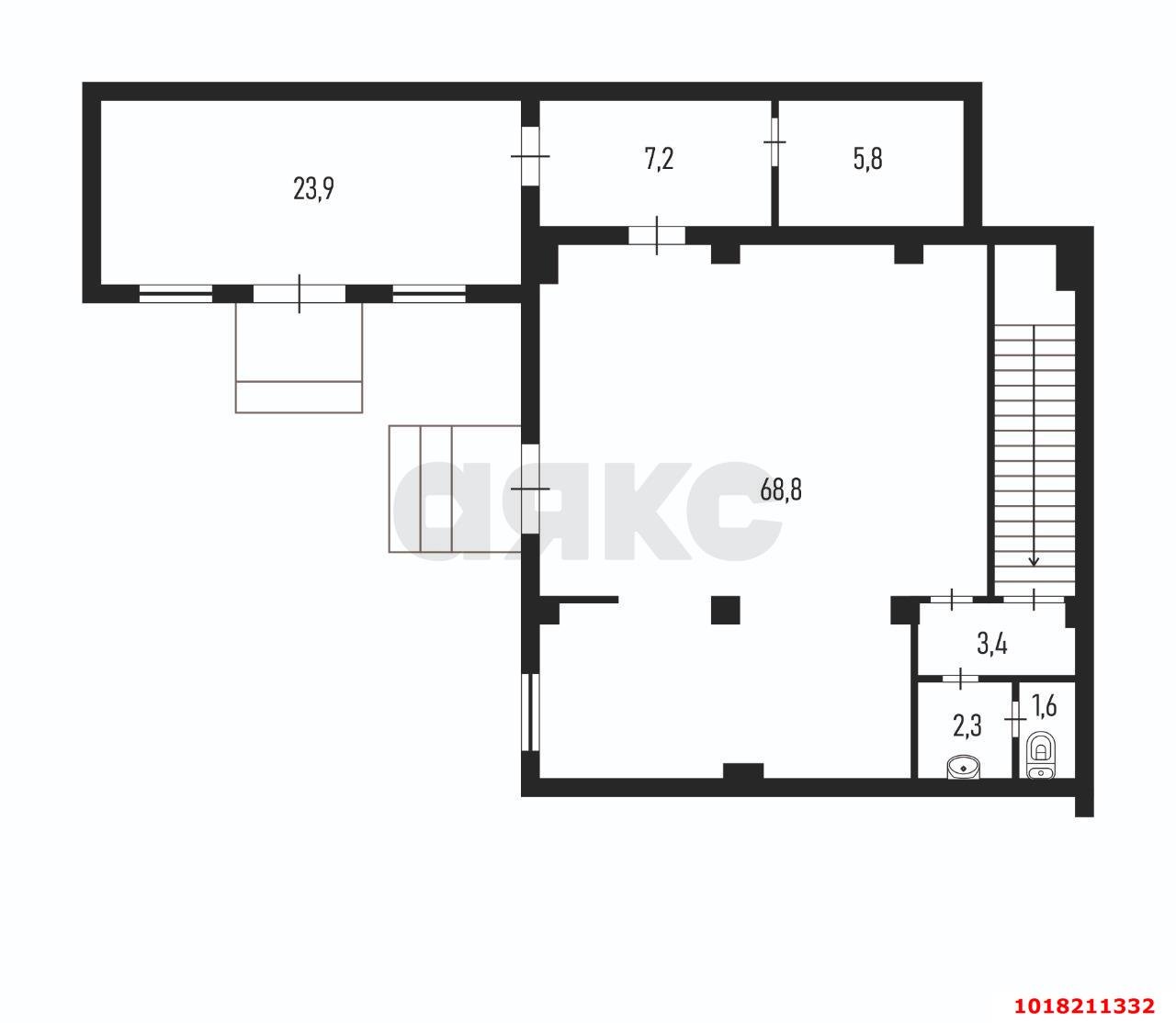 Фото №10: Торговое помещение 183&nbsp;м², 1/2&nbsp;эт. - Краснодар, Центральный внутригородской округ, мкр. Центральный, ул. Красная, 180