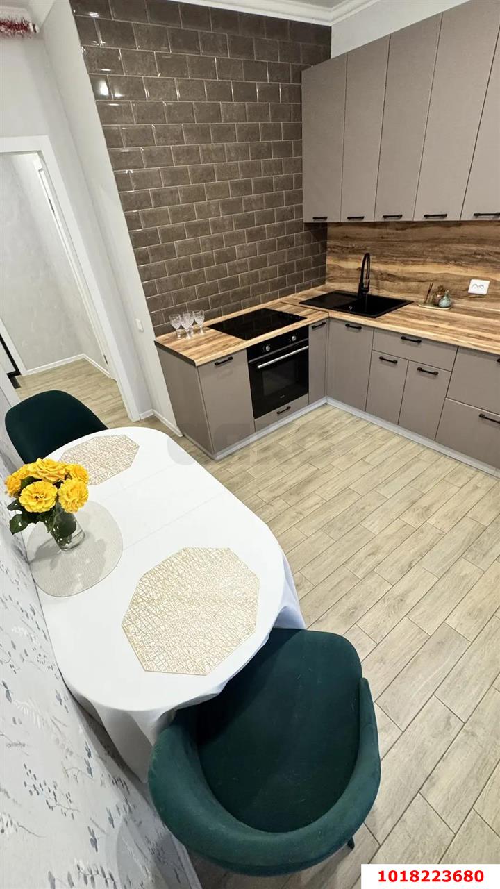 Фото №3: 1-комнатная квартира 40&nbsp;м², 1/20&nbsp;эт. - Краснодар, Прикубанский внутригородской округ, Завод Радиоизмерительных Приборов, п. Калинино, ул. Российская, 337