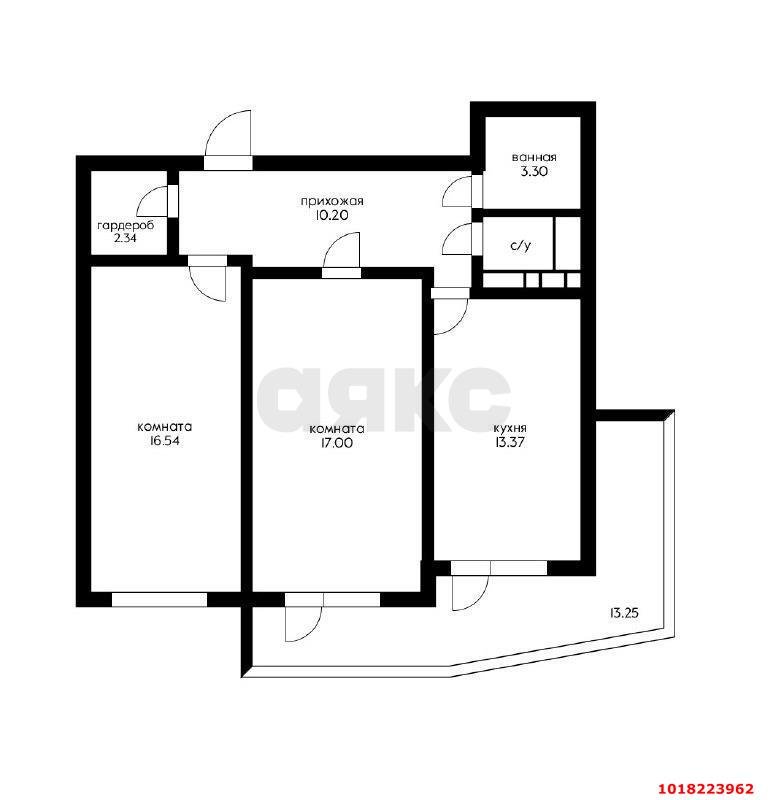 Фото №9: 2-комнатная квартира 77&nbsp;м², 13/18&nbsp;эт. - Краснодар, Прикубанский внутригородской округ, Молодёжный, мкр. жилой комплекс Дуэт, ул. Душистая, 77