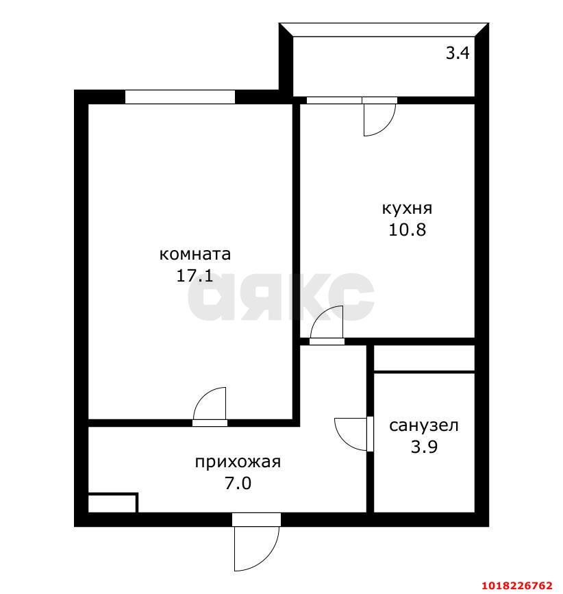 Фото №10: 1-комнатная квартира 42&nbsp;м², 7/18&nbsp;эт. - Краснодар, Прикубанский внутригородской округ, имени Петра Метальникова, мкр. ЖК Атмосфера, ул. Московская, 125к1