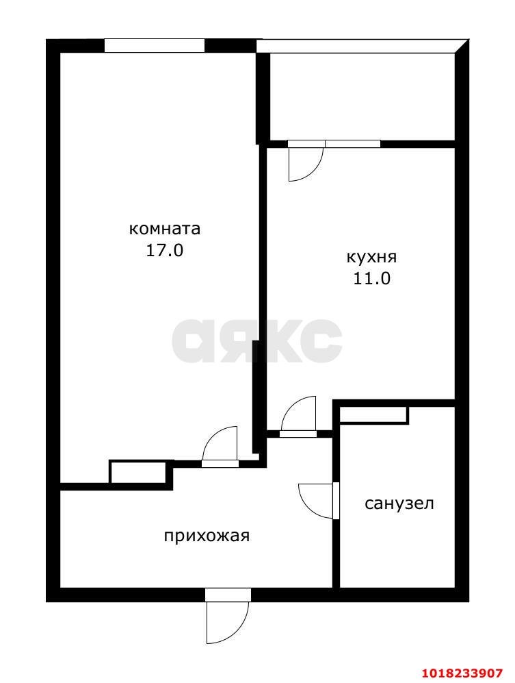 Фото №16: 1-комнатная квартира 41&nbsp;м², 18/24&nbsp;эт. - Краснодар, Прикубанский внутригородской округ, мкр. Любимово, 5