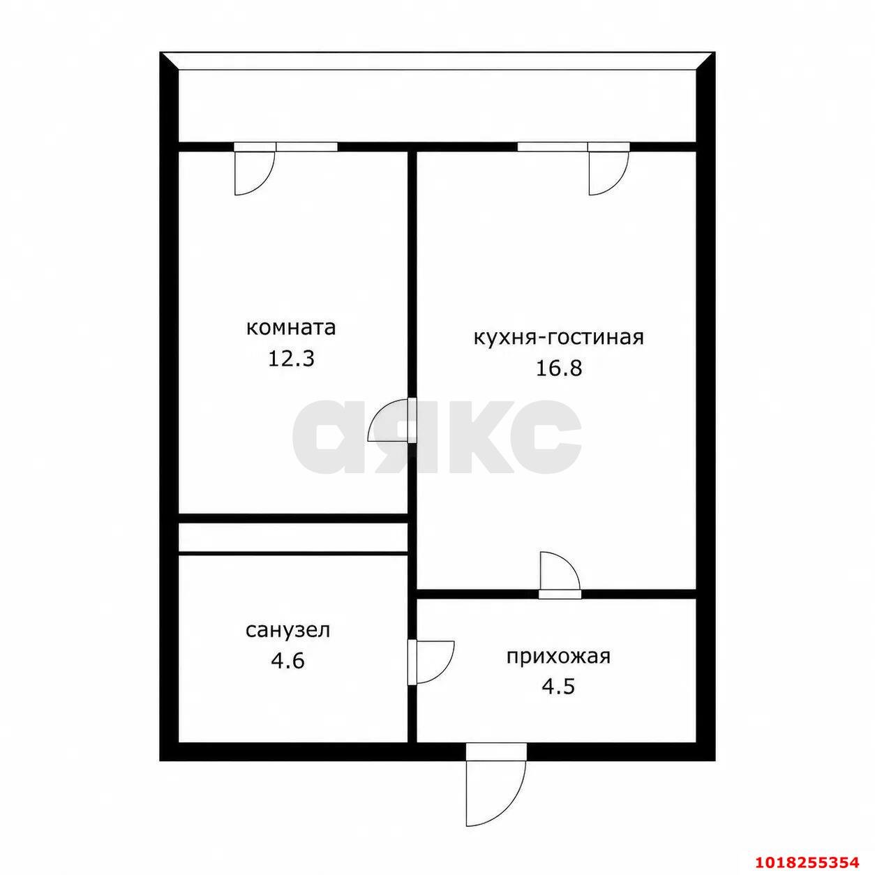 Фото №10: 1-комнатная квартира 44&nbsp;м², 16/17&nbsp;эт. - Краснодар, Прикубанский внутригородской округ, Музыкальный, мкр. ЖК Времена Года, ул. Евгении Жигуленко, 4